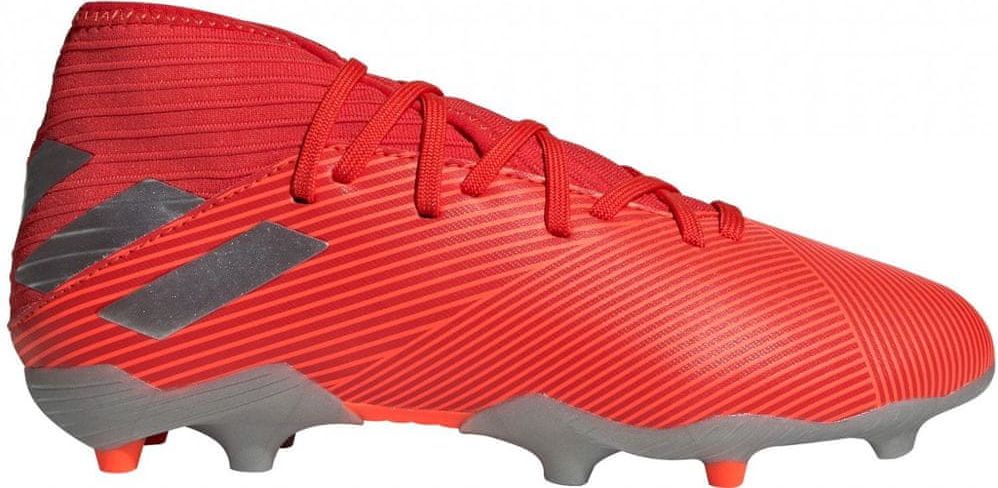 Adidas Dětské kopačky adidas NEMEZIZ 19.3 FG J Červená / Šedá, 36 2/3 - obrázek 1