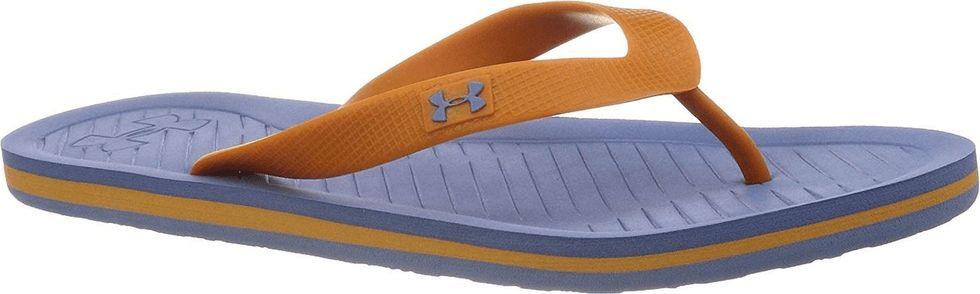 Under Armour Pantofle Under Armour ATLANTICDUNE T M Modrá / Oranžová, 45 - obrázek 1
