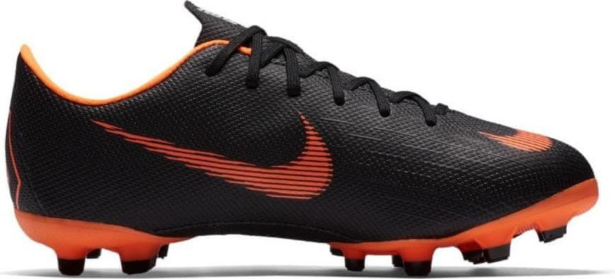 Nike Dětské kopačky Nike Mercurial Vapor 12 Academy MG Černá / Oranžová, 38,5 - obrázek 1