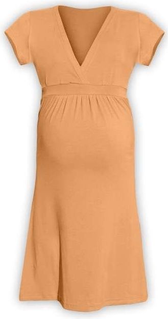 Jožánek Těhotenské šaty ŠARLOTA, SV. ORANŽOVÁ L/XL - obrázek 1