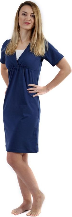 Jožánek LUCIE- noční košile pro těhotné a kojící matky- KR, JEANS M/L - obrázek 1