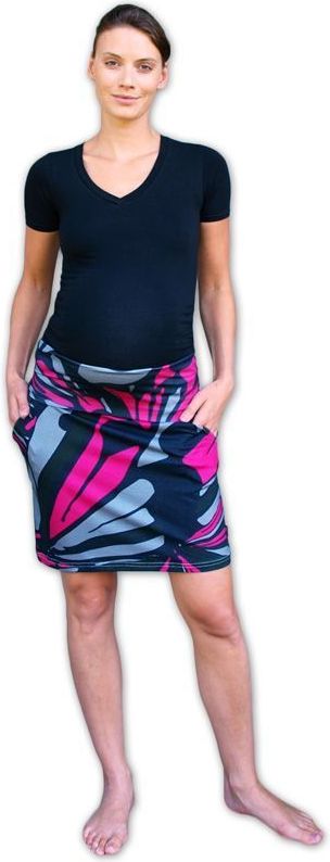 Jožánek SIMONA- těhotenská sukně s kapsami TISK04 L/XL - obrázek 1