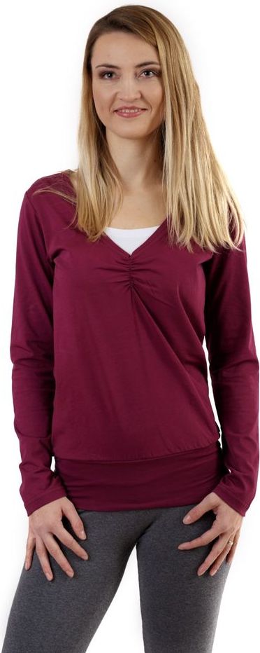 Jožánek KARLA- kojící tričko dlouhý rukáv, cyklámená L/XL - obrázek 1
