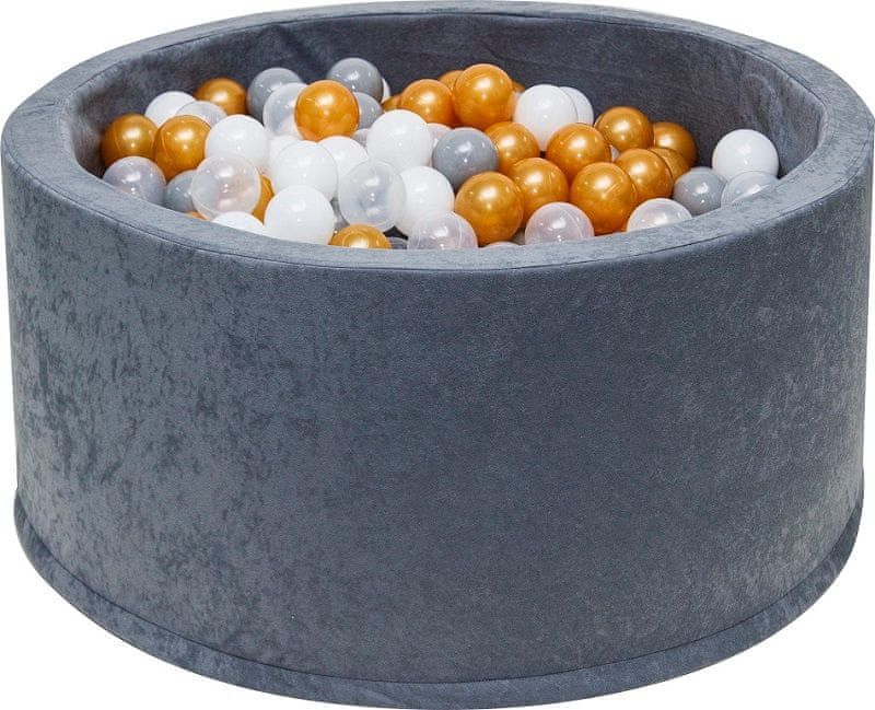 iMex Toys iMex 3478 Suchý bazén s míčky šedý - obrázek 1