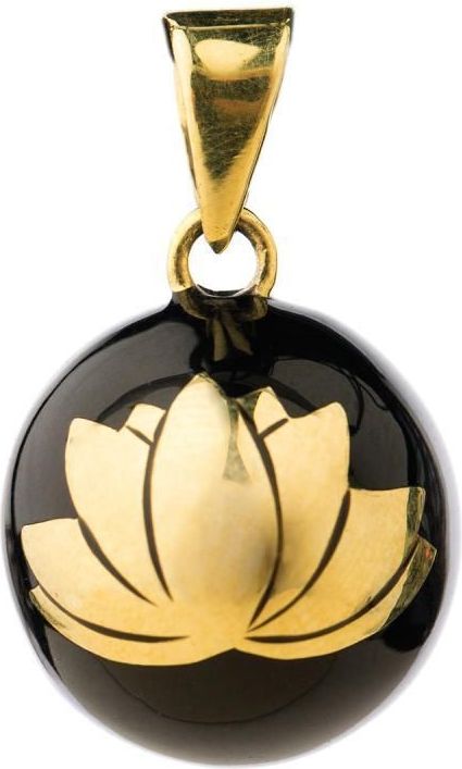 Babylonia Bola Black with gold lotus VK930 - obrázek 1