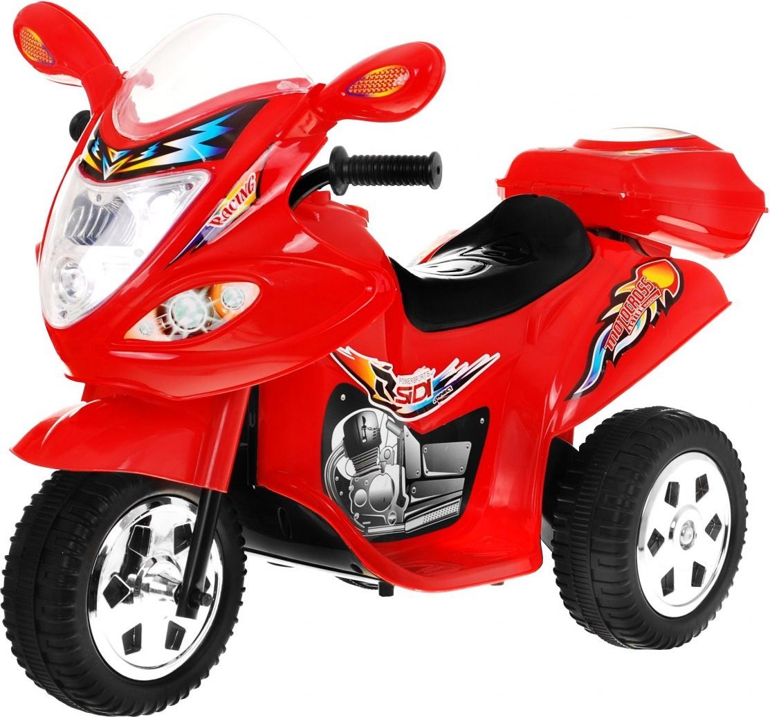 Mamido  Dětská elektrická motorka skútr červený  R-LL1188.CR - obrázek 1