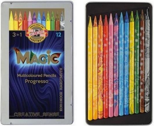 KOH-I-NOOR Souprava patelek v laku 12ks Progresso Magic 8772 - obrázek 1