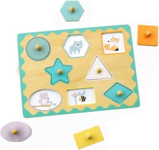 Adam Toys Edukační vkládačka s úchyty - tvary - obrázek 2