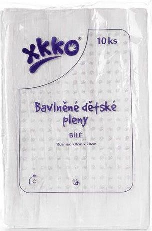 KIKKO KIKKO Bavlněné pleny Classic 70x70 (10 ks) – bílé - obrázek 2