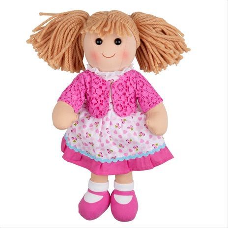 Bigjigs Toys Látková panenka Becky 38 cm - obrázek 1