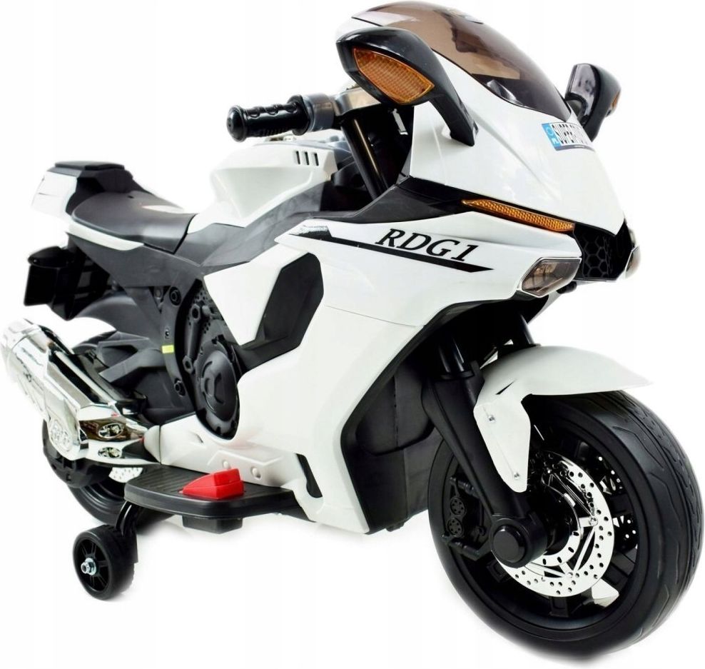 Elektrická motorka R1 Superbike - bílá - obrázek 1