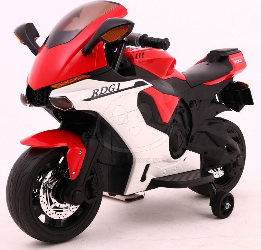 Elektrická motorka R1 Superbike - bílá - obrázek 2