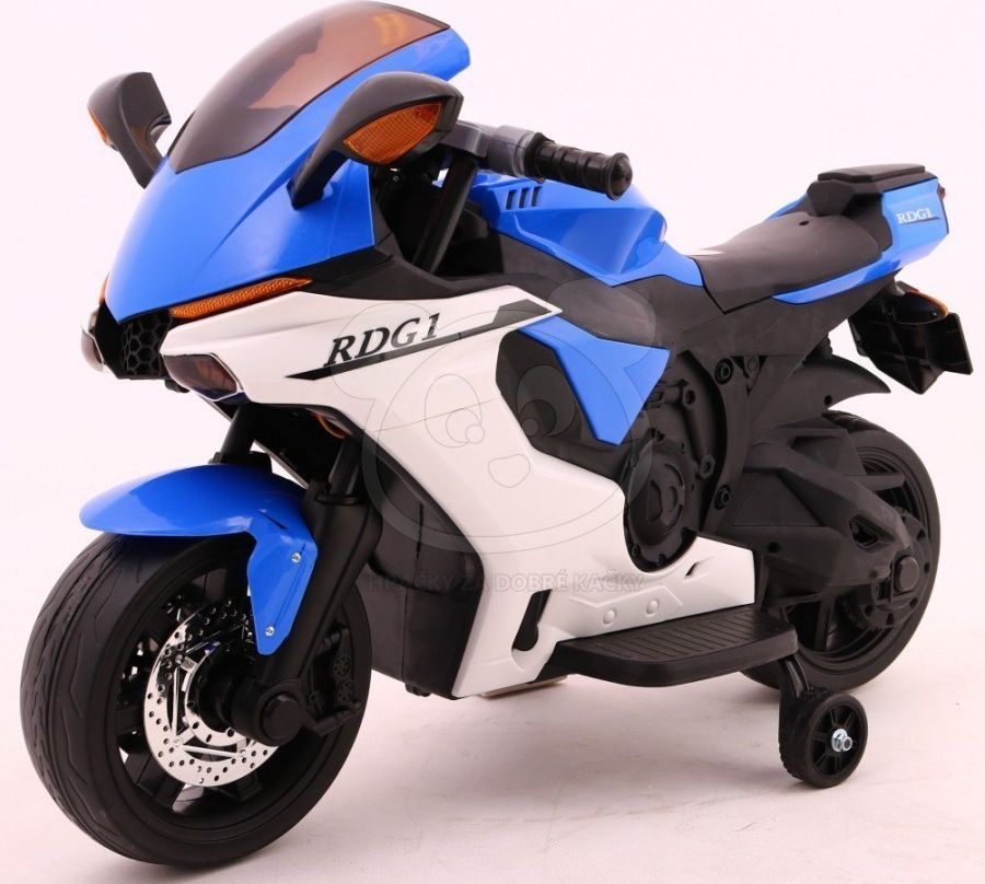 Elektrická motorka R1 Superbike - modrá - obrázek 3