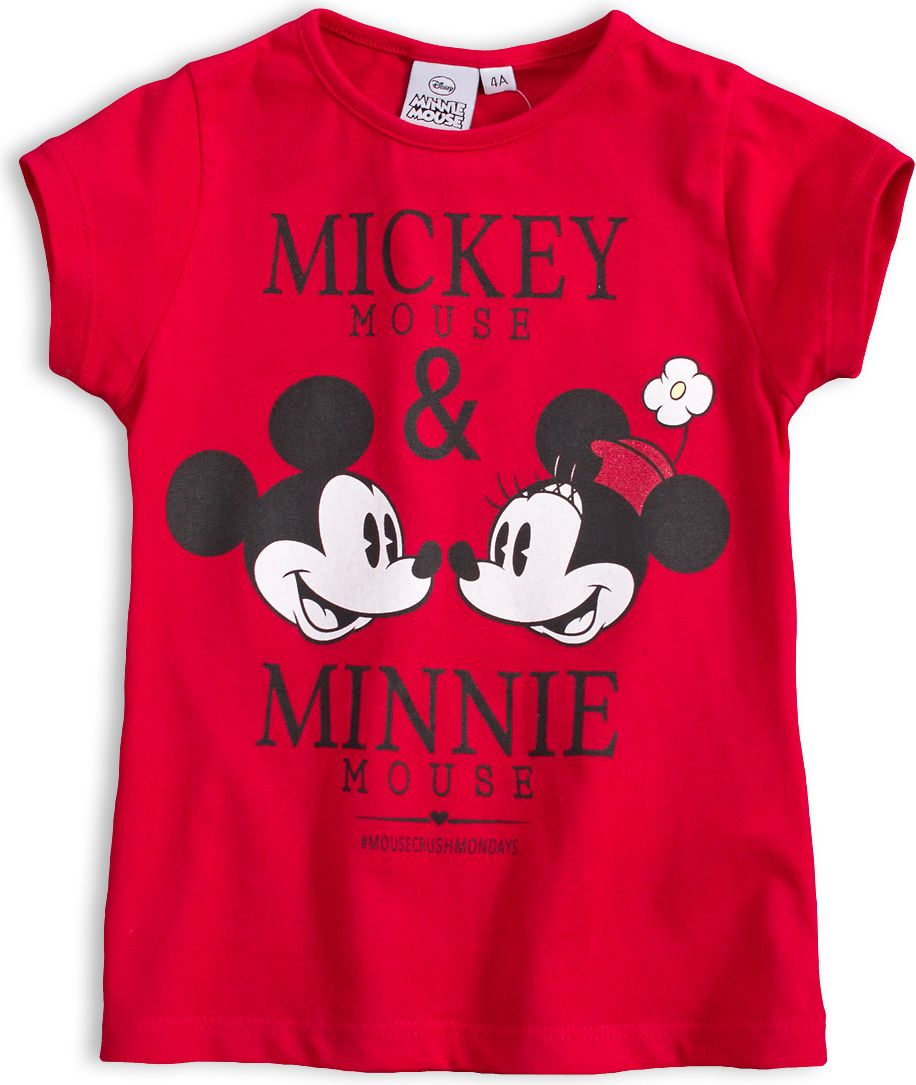 Dívčí tričko DISNEY MINNIE a MICKEY červené Velikost: 98 - obrázek 1