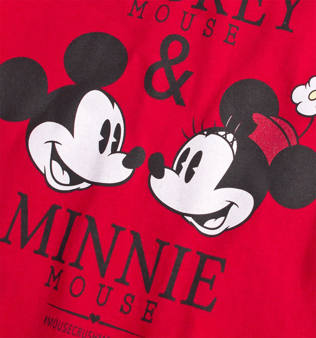 Dívčí tričko DISNEY MINNIE a MICKEY červené Velikost: 98 - obrázek 2