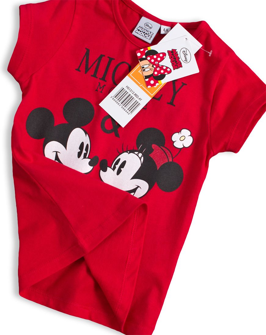 Dívčí tričko DISNEY MINNIE a MICKEY červené Velikost: 98 - obrázek 3