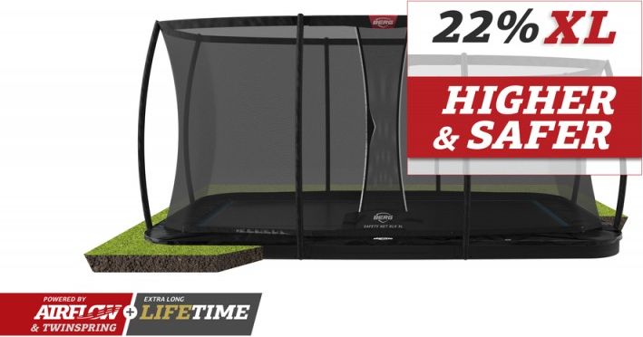 PROFI BERG FlatGround Ultim Elite BLACK 500x300 cm + Safety Net DLX XL - obrázek 1