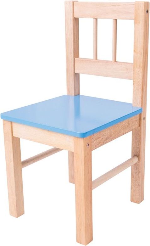 Bigjigs Toys Dřevěná židle modrá - obrázek 1