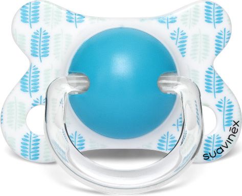 Suavinex Fusion Šidítko latex 2-4m 1 ks modrý páv - obrázek 1