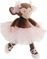 Bukowski Plyšová opička balerina Sweet Missy - hnědá - obrázek 1