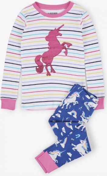 Little Blue House dětské pyžamo Rainbow Unicorns 134 - 140 vícebarevná - obrázek 1