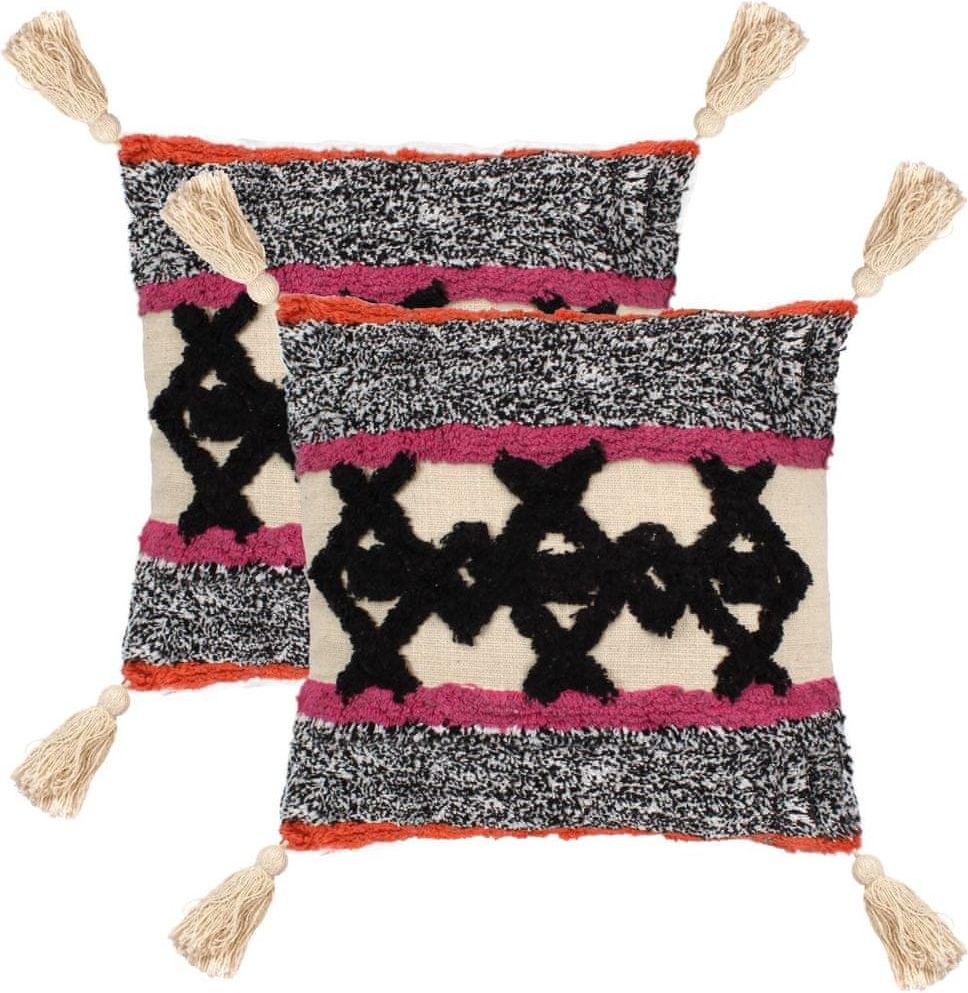 Vidaxl Polštáře 2 ks 45 x 45 cm bohémské vícebarevné - obrázek 1