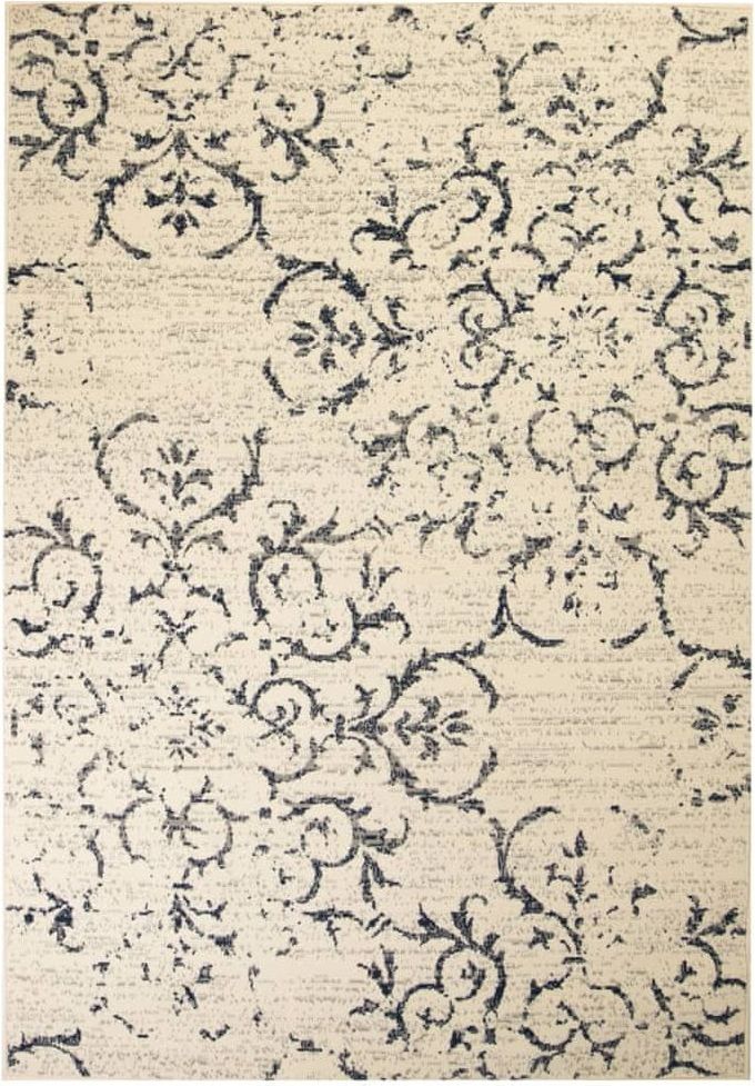 Vidaxl Moderní koberec s květinovým vzorem 180 x 280 cm béžovo-modrý - obrázek 1