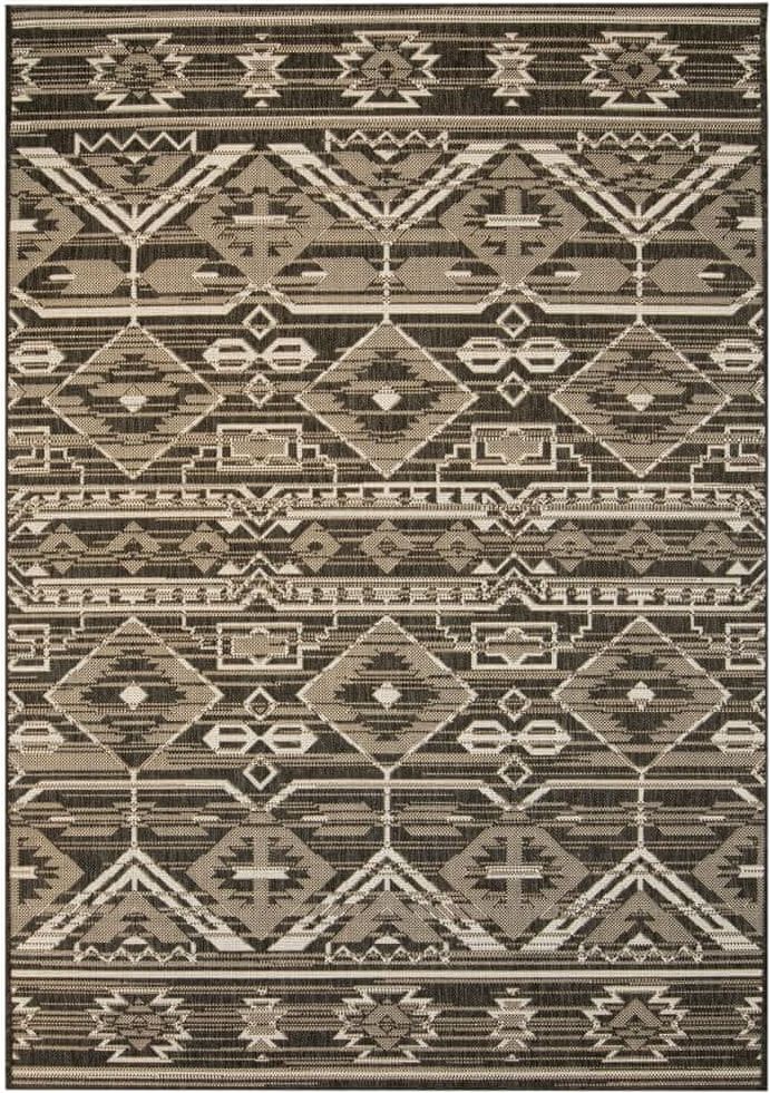 Vidaxl Venkovní/vnitřní kusový koberec, sisal, 180x280cm geometrický - obrázek 1