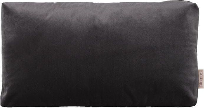 Blomus Sametový polštář 50 x 30 cm tmavě šedý - obrázek 1
