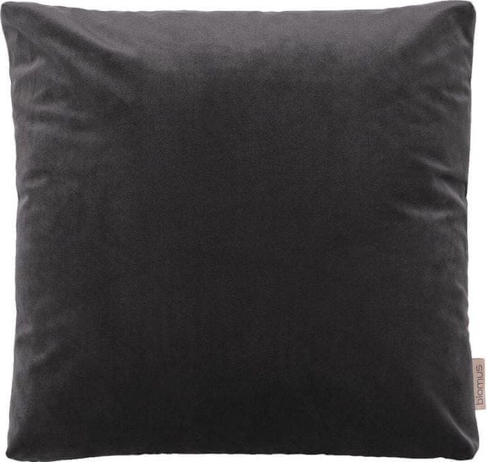 Blomus Sametový polštář 45 x 45 cm tmavě šedý - obrázek 1