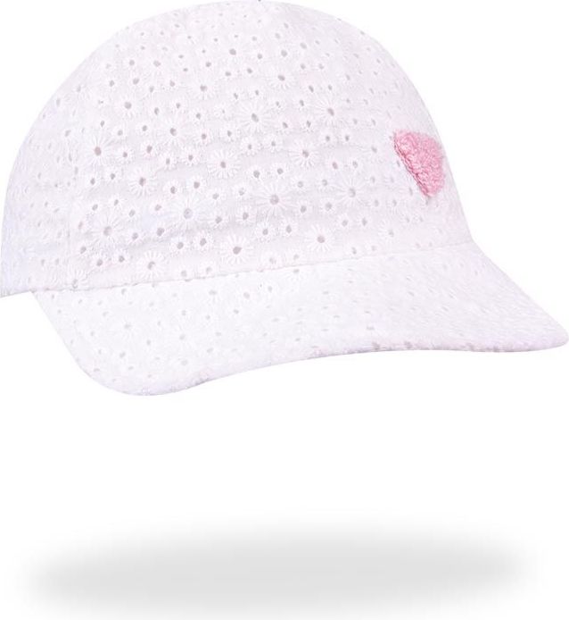 Kšiltovka Yo Kari White/Pink Heart - obrázek 1