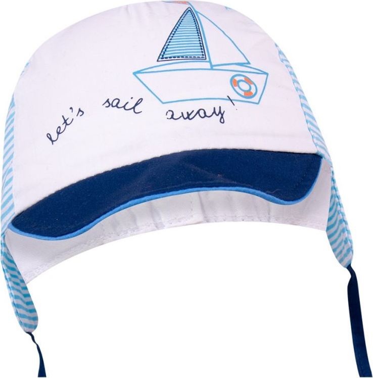 Čepička se šňůrkami a kšiltem Yo Sail Light Blue - obrázek 1
