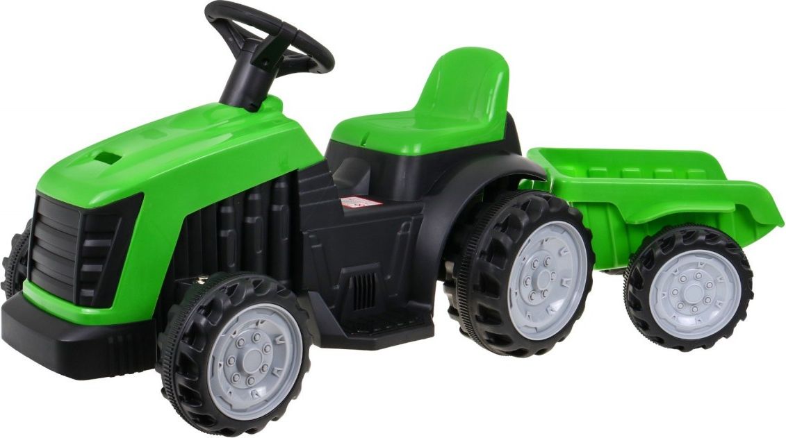 Mamido Dětský elektrický traktor s přívěsem zelený R-PA.TR1908T.ZIE - obrázek 1