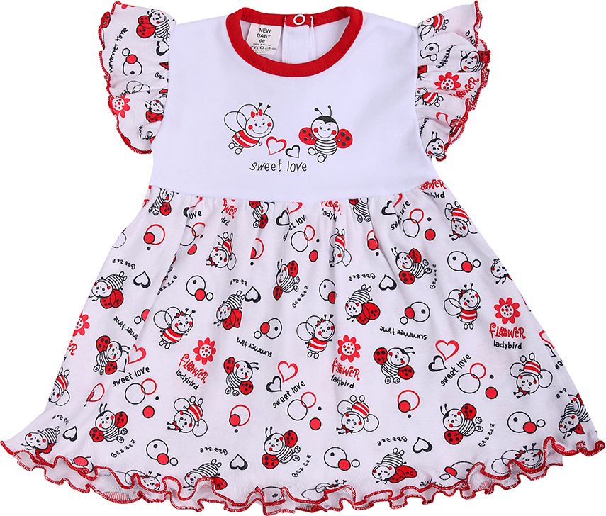 Kojenecké šaty New Baby Beruška - 86 (12-18m) - obrázek 1