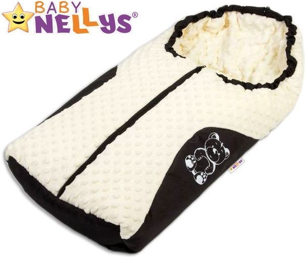 Fusák nejen do autosedačky Baby Nellys ® MINKY - šedý - obrázek 3