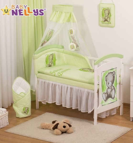Baby Nellys Šifónová nebesa Sweet Dreams by TEDDY - zelené/bílé - obrázek 1