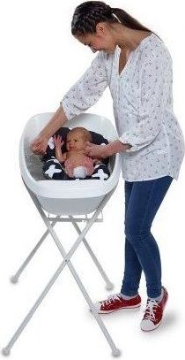 SIMPLY GOOD Polštářek na koupání miminka BabyFloaty šedý - obrázek 3