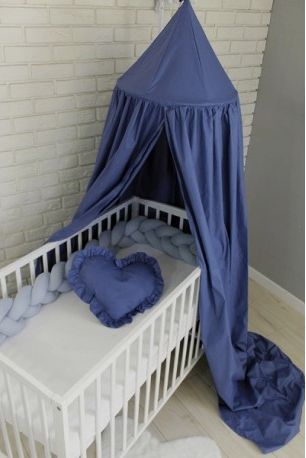 Baby Nellys Nebesa z celé látky - granátová - obrázek 1