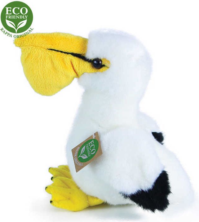 PLYŠ Pták pelikán sedící 20cm Eco-Friendly *PLYŠOVÉ HRAČKY* - obrázek 2