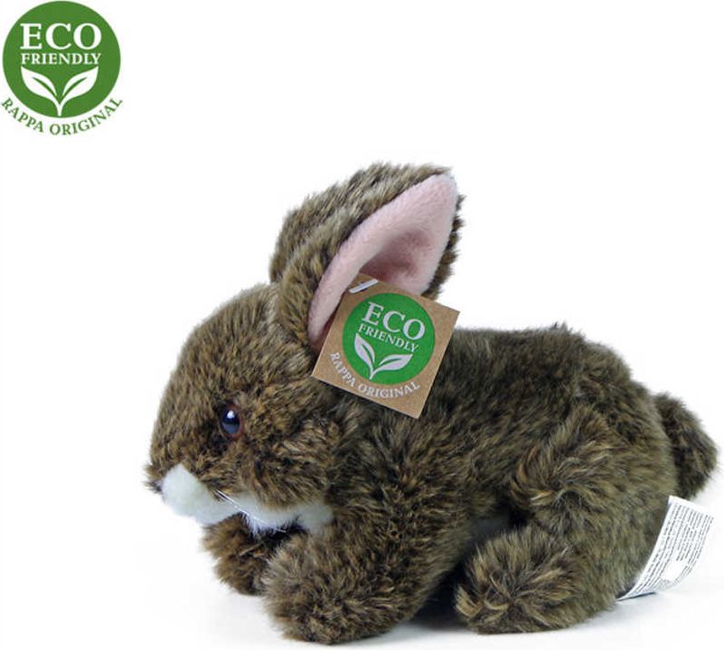 PLYŠ Králík hnědý ležící 17cm Eco-Friendly *PLYŠOVÉ HRAČKY* - obrázek 2