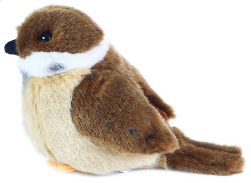 PLYŠ Ptáček vrabec stojící 13cm Eco-Friendly *PLYŠOVÉ HRAČKY* - obrázek 1