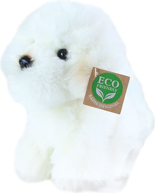 PLYŠ Pes bišon sedící 18cm Eco-Friendly *PLYŠOVÉ HRAČKY* - obrázek 1