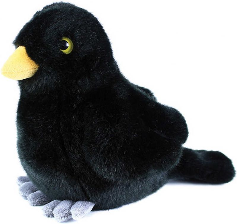 PLYŠ Ptáček kos stojící 20cm Eco-Friendly *PLYŠOVÉ HRAČKY* - obrázek 1