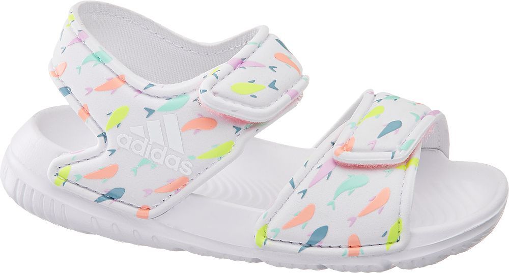 Deichmann - adidas Bílé dětské plážové sandály Alta Swim I 24 bílá - obrázek 1