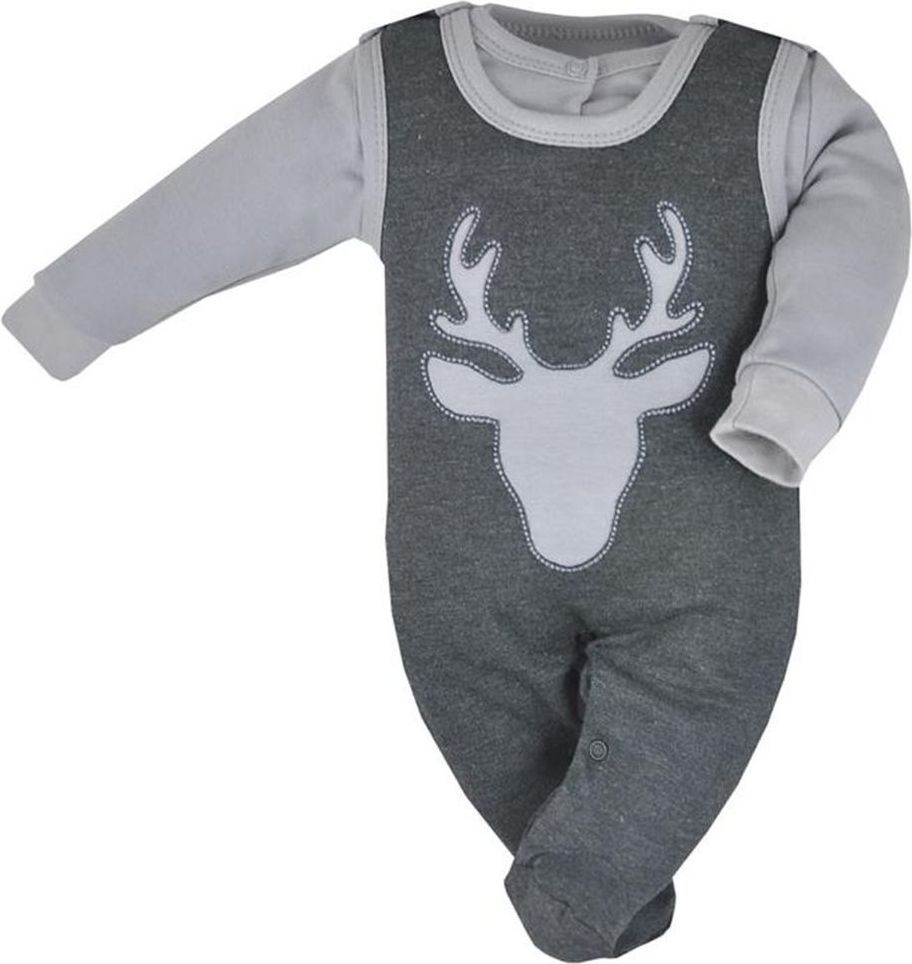 KOALA 2-dílná kojenecká soupravička Koala Deer šedá - 2-dílná kojenecká soupravička Koala Deer šedá - obrázek 1