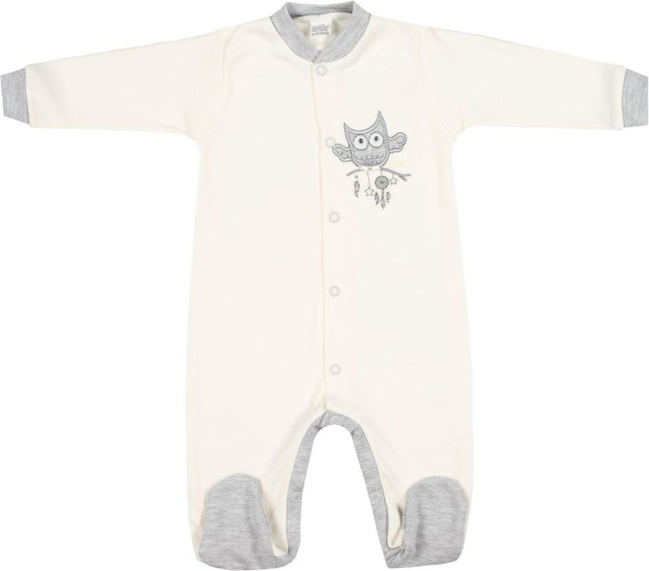 NEW BABY Kojenecký overal New Baby Owl béžový - Kojenecký overal New Baby Owl béžový - obrázek 1