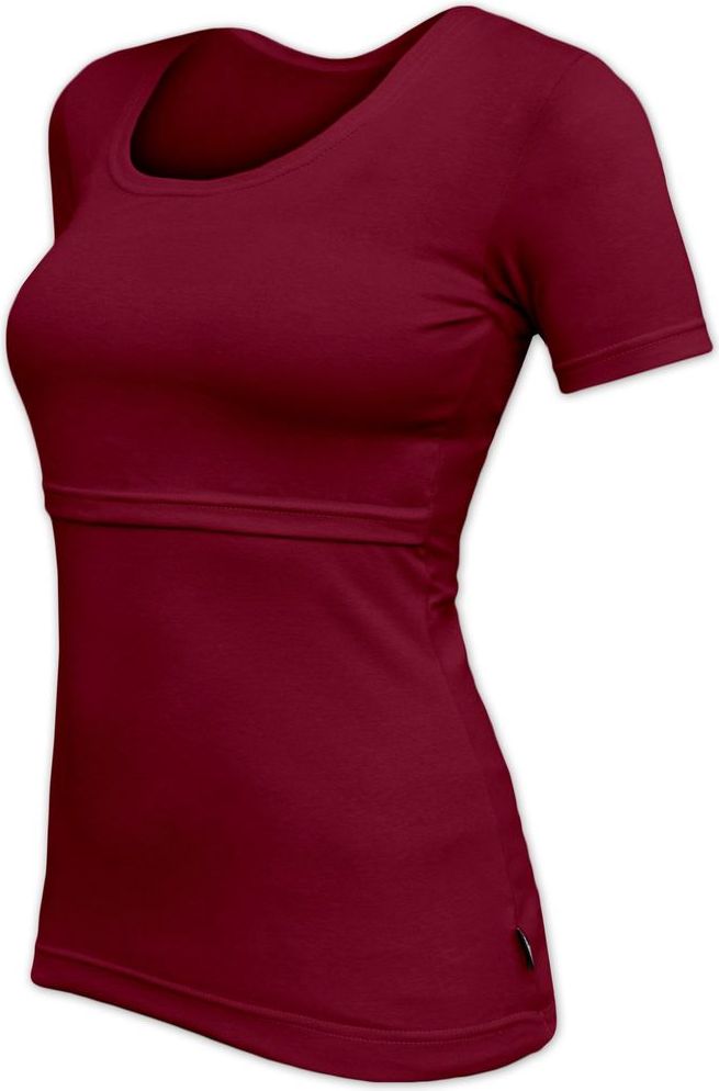 Jožánek KATEŘINA- tričko pro snadné kojení, KR, BORDO L/XL - obrázek 1
