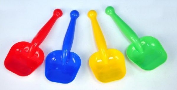 Teddies Lopatka na písek plast 17cm - různé barvy - obrázek 1