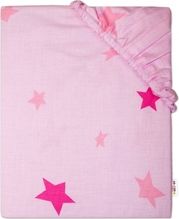 Prostěradlo dětské bavlna - STARS HVĚZDIČKY růžové - 140x70cm - obrázek 1