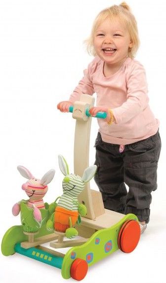 Wonderworld Dřevěné chodítko hopsající králíci - obrázek 9